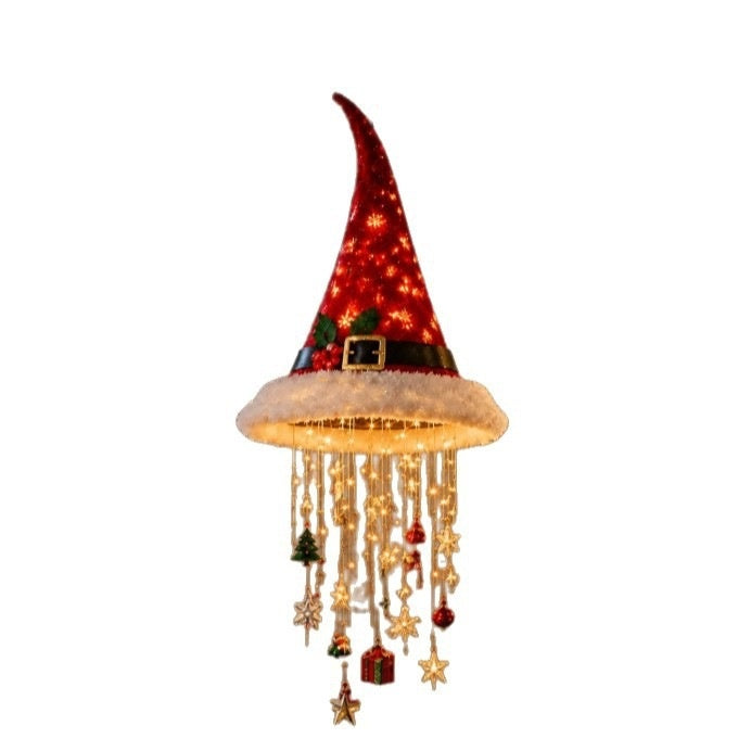 New Product Xmas Hanging Hat Decor Lamp Christmas Hat Pendant Light