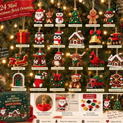 2026 Christmas Brick Advent Calendar 24 Days Countdown Building Kit