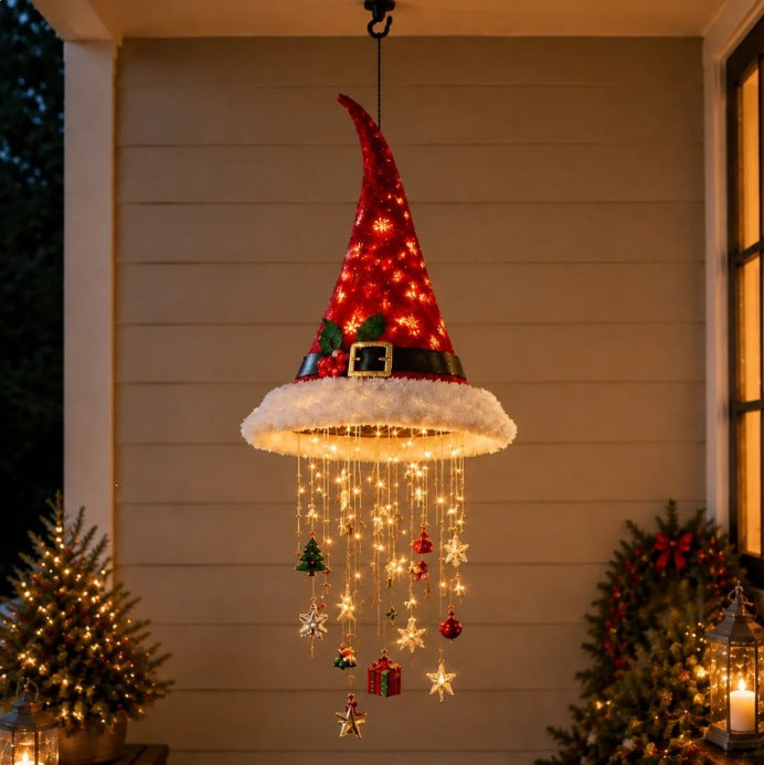 New Product Xmas Hanging Hat Decor Lamp Christmas Hat Pendant Light