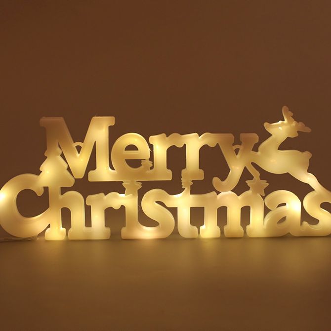 Christmas Decorative Letter Lights