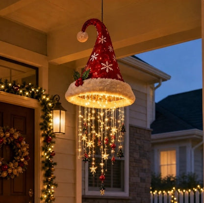 New Product Xmas Hanging Hat Decor Lamp Christmas Hat Pendant Light